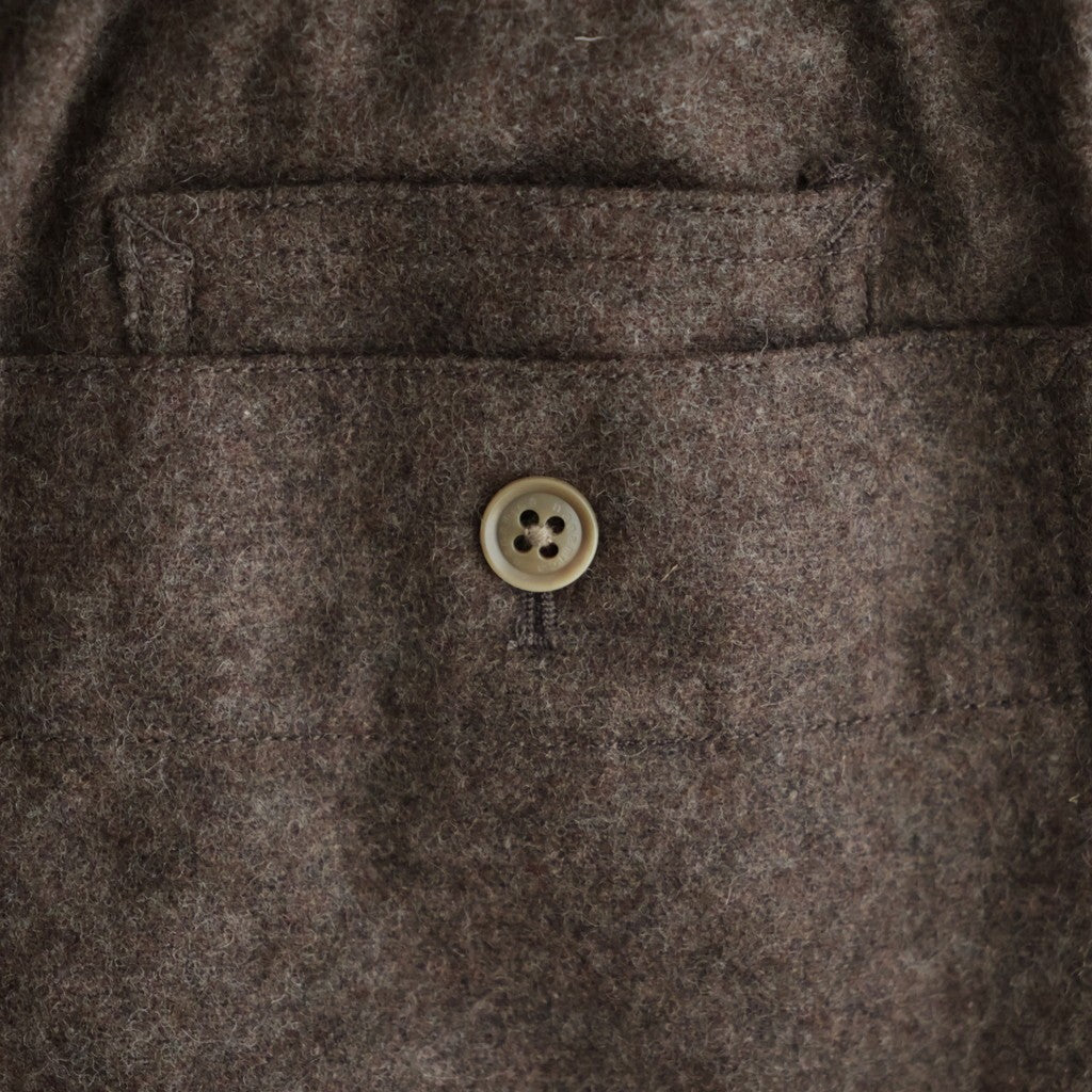 Wool Nylon Melton Pants #Brown [S26FC053]