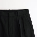 W/Li 2tuck Wide Tapered Trousers #BLACK [NEP-SS2503M]