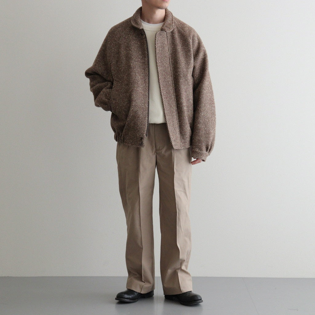 FRONT TUCK ARMY TROUSER #DUNE [252OJ-PT07]