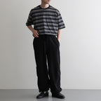 KNEE TUCK PANTS #BLACK [M26A16PT01C]