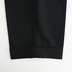 DOUBLE PLEATED SEMI EASY TROUSERS #BLACK [A26C07PT02C]
