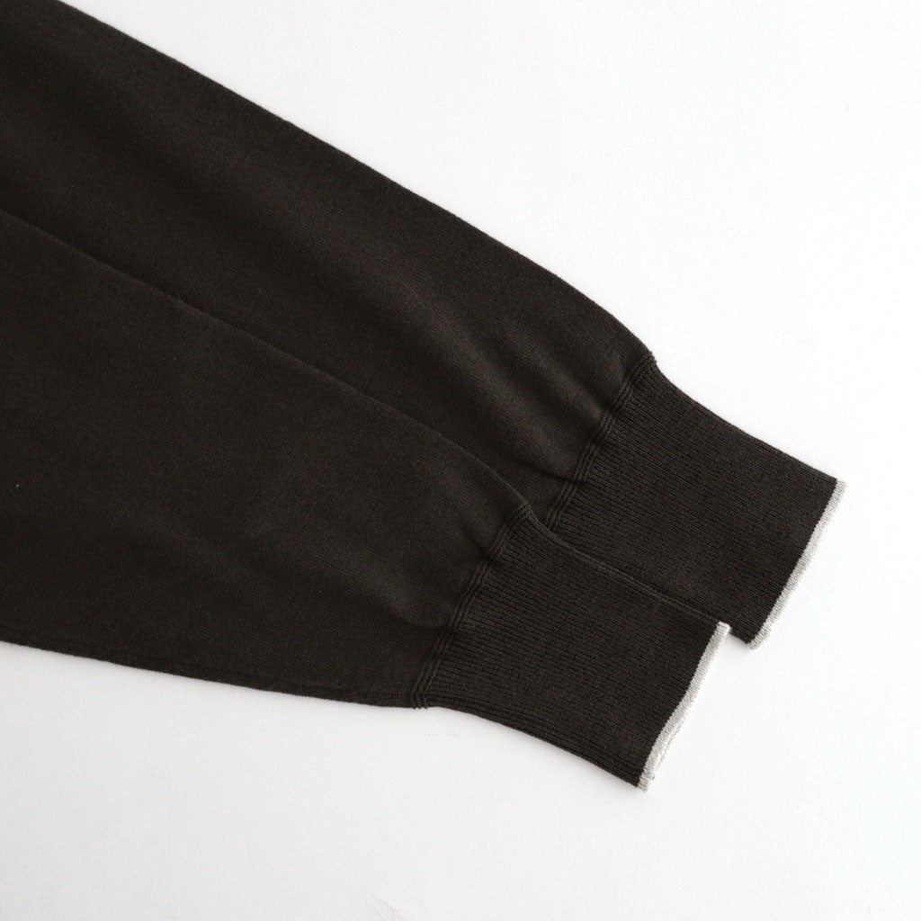 Cotton Silk Henleyneck #Charcoal [NEP-SS2627]