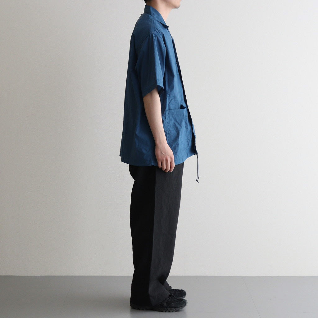 Nylon Taffeta Field S/S Shirt #Teal Blue [N25SG055]
