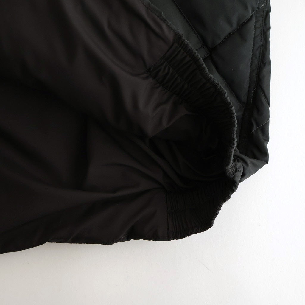 HIGH-COUNT SILK MITTEN PUFF JACKET #BLACK [252OJ-JK13]