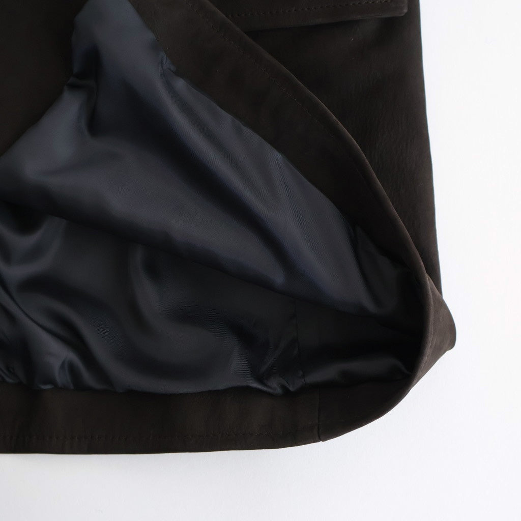 DOUBLE BREASTED JKT #BROWN [SH-62-C-NUBCK-4]