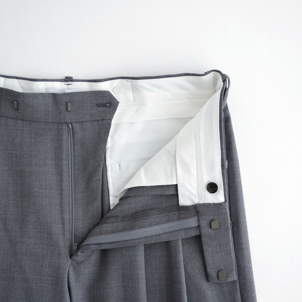 DOUBLE PLEATED BUGGY TROUSERS #GRAY [M26C06PT01C]