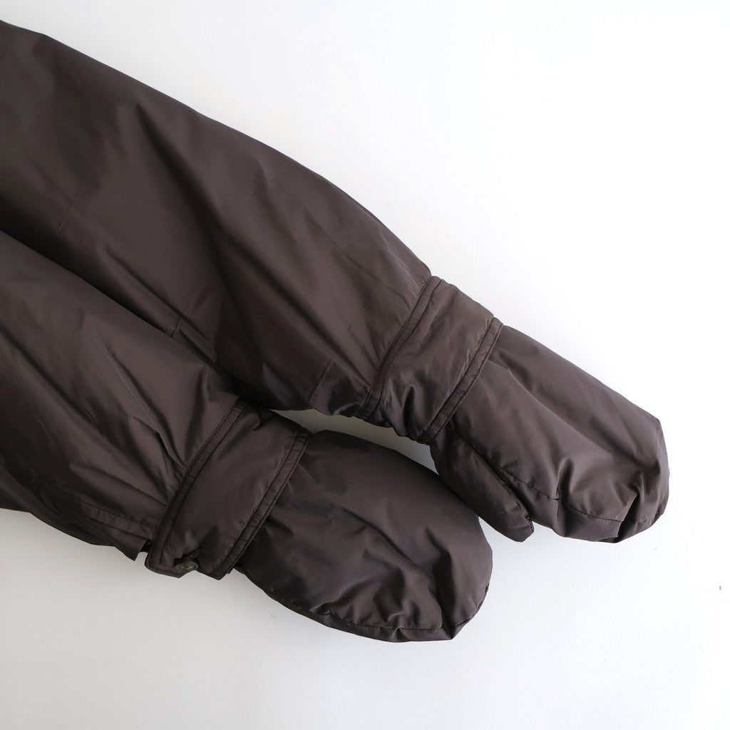 HIGH-COUNT SILK MITTEN PUFF JACKET #WHISKY [252OJ-JK13]