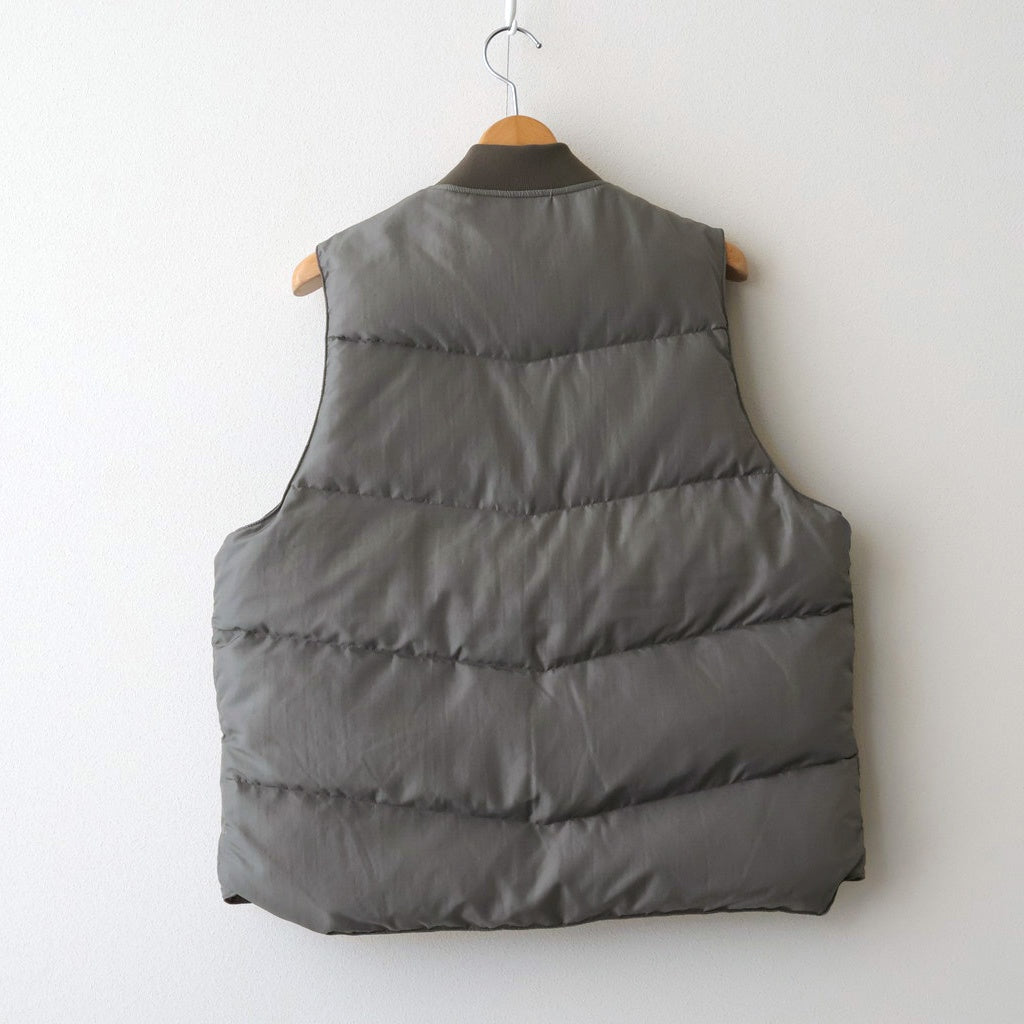 MOUNTAINEER DOWN VEST #D.GRAY [PMAU-VT01]