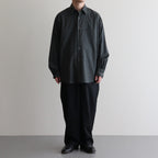 COCOON WIDE EASY PANTS #CHAMBRAY BLACK [M25A12PT01C]