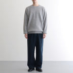 CASHMERE FOX CREW NECK #GRAY [BN-25FM-053]