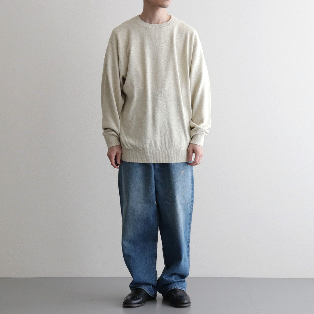 REVIVAL SILK CREW NECK #IVORY [BN-26SM-041]