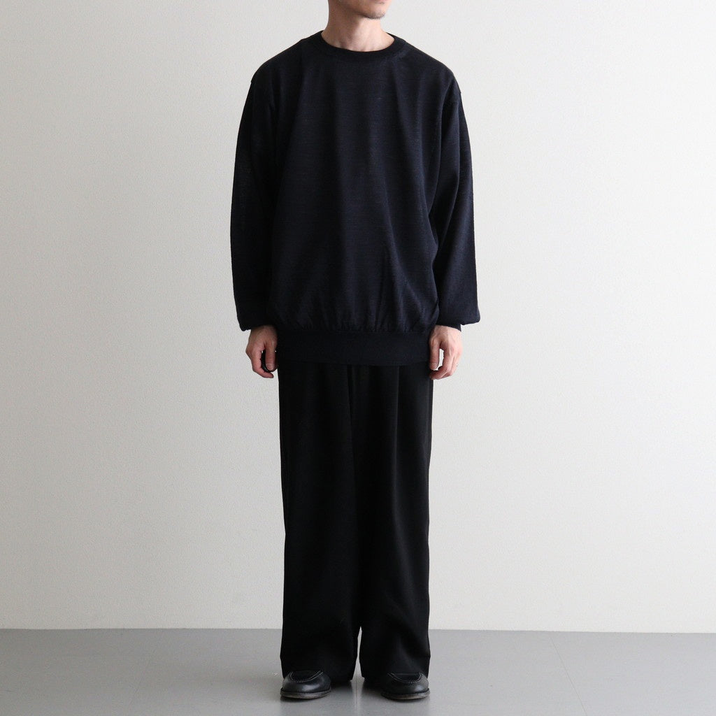 CHOMA CREW NECK #NAVY [BN-26SM-058]