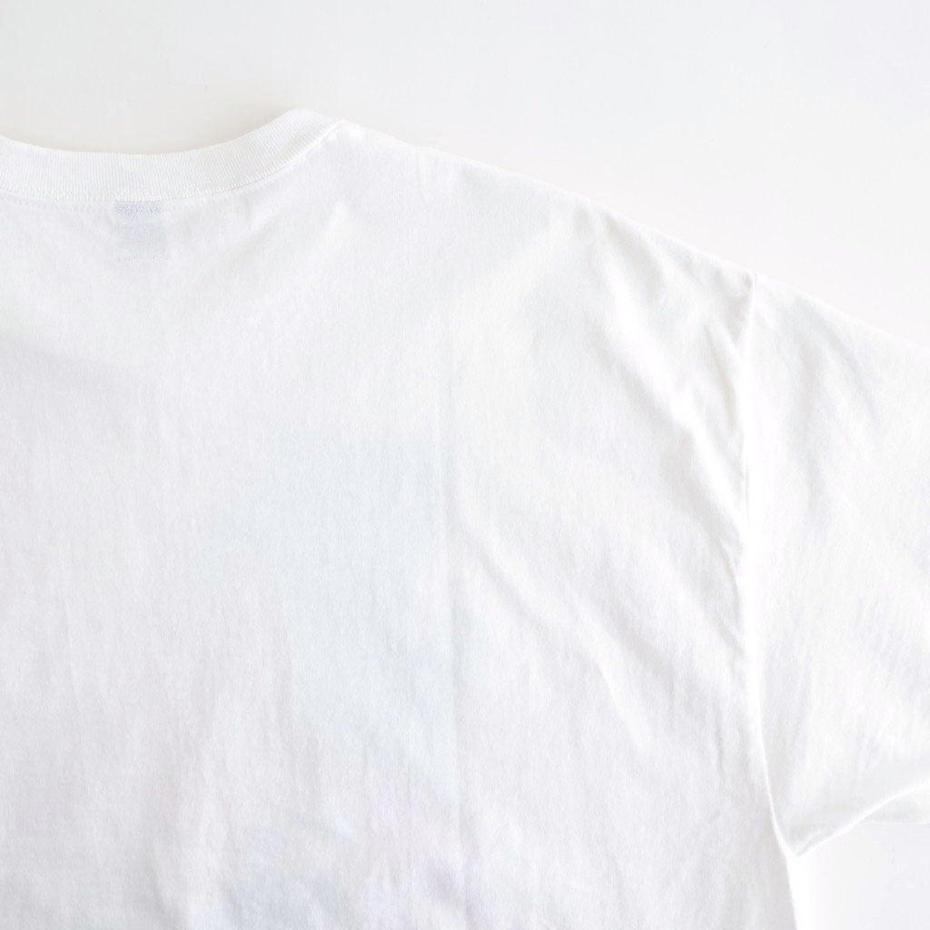 INKJET PRINT SHORT SLEEVE T-SHIRT #WHITE [DNS25T05]