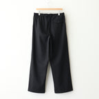 TRIPLE PLEATED EASY TROUSERS #BLACK [A25A05PT03C]