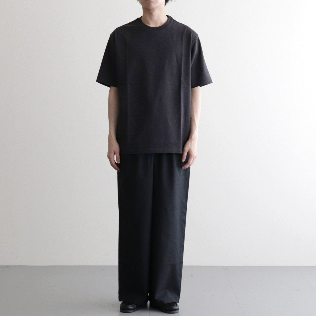 CREW NECK TEE #HEATHER BLACK [M26A13CS01B]