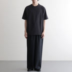 CREW NECK TEE #HEATHER BLACK [M26A13CS01B]