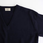 羊絨V領套頭衫 #海軍藍 [NEP-AW2415UNI]
