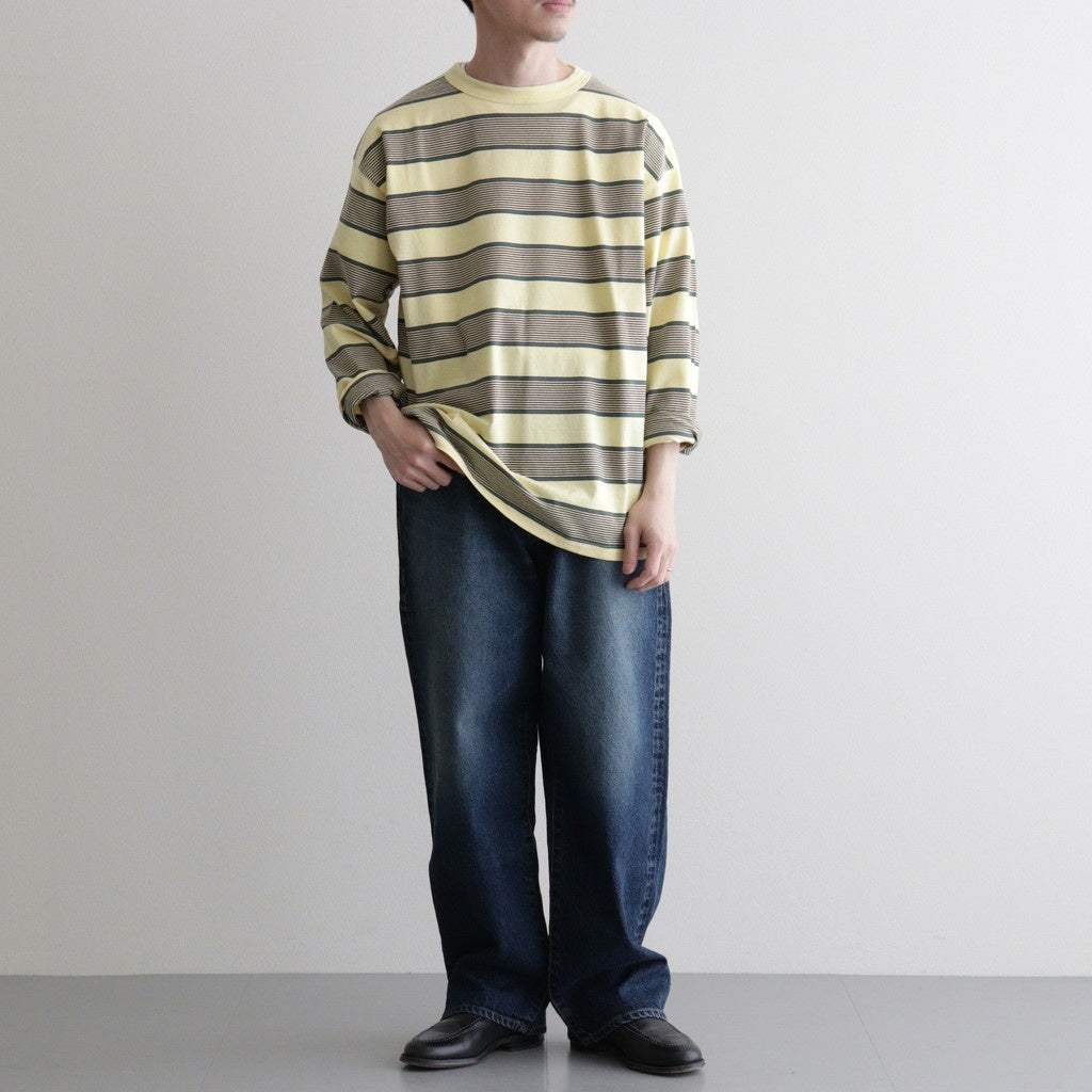 BORDER LS TOP #P.YELLOW x VIRIDIAN [PMAV-CL06]