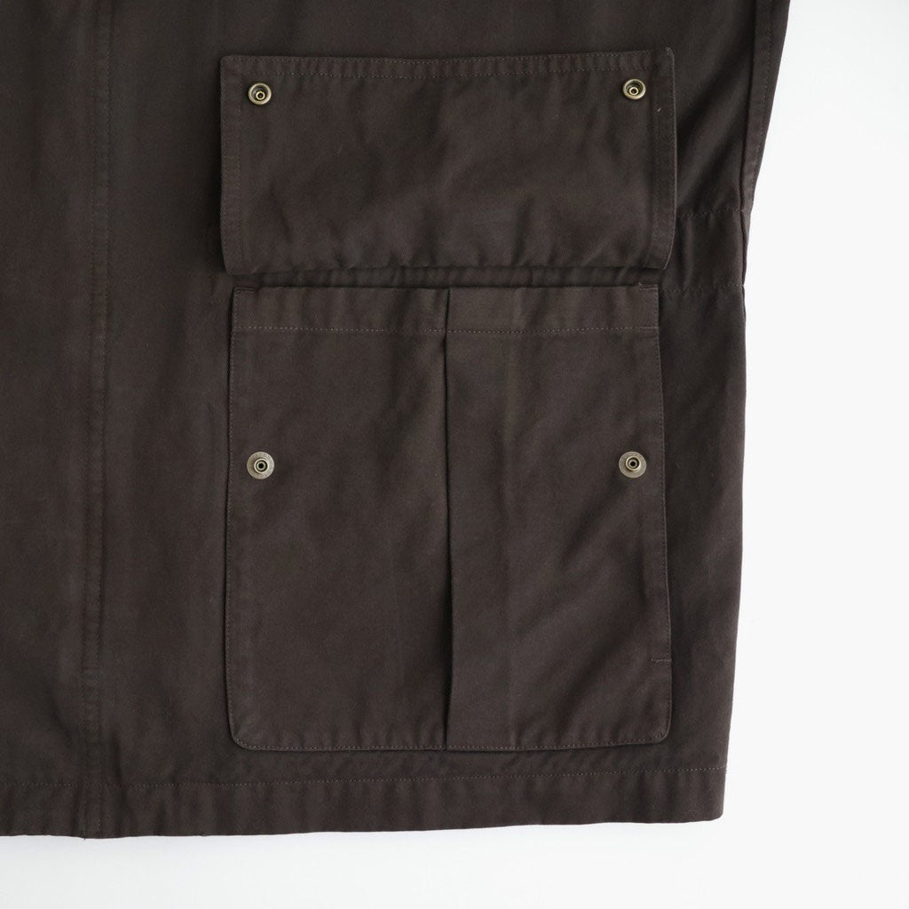 Cotton Chino UK STORM Jacket #Brown [6063-2502]