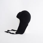 KNIT FLIGHT CAP - UNRULYBOY #BLACK [X01015]