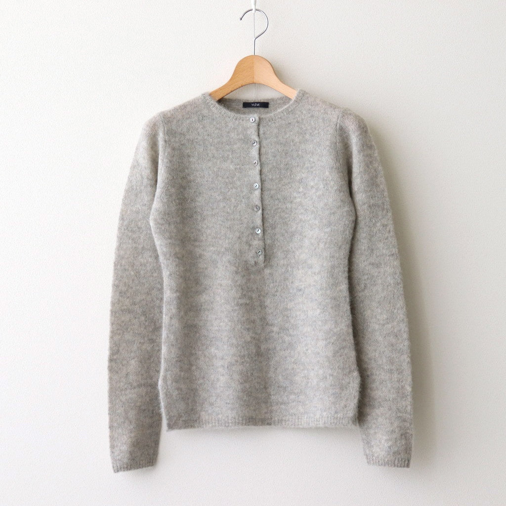 FAIRY ALPACA KN HENLY NECK #020 FOG [16852 60036]