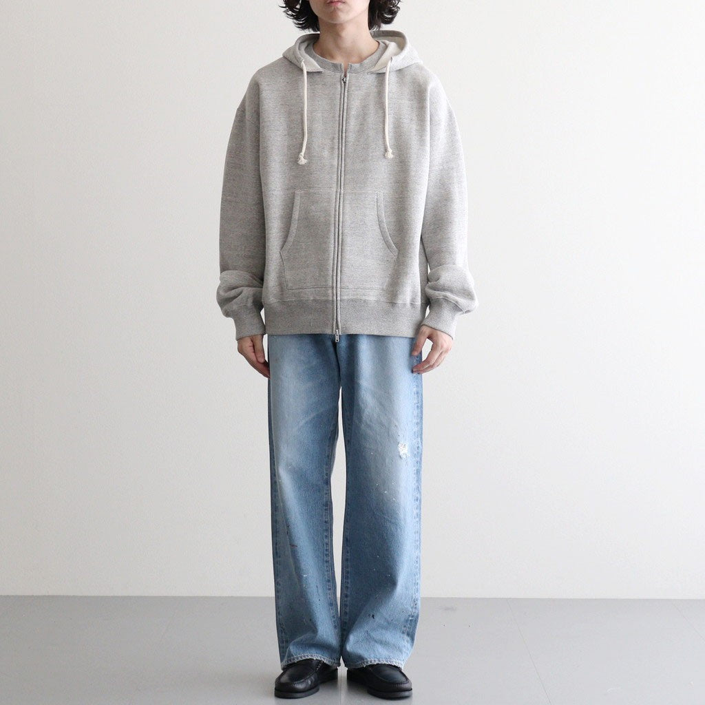 AFTER HOODIE ZIP UP SWEAT #TOP GRAY [26W-BIS-CS51]