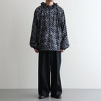FLAT FRONT WIDE TROUSERS #CHARCOAL [A26C07PT03C]
