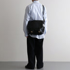 FLAP SHOULDER BAG M #BLACK [BG-30-C-COW-5]