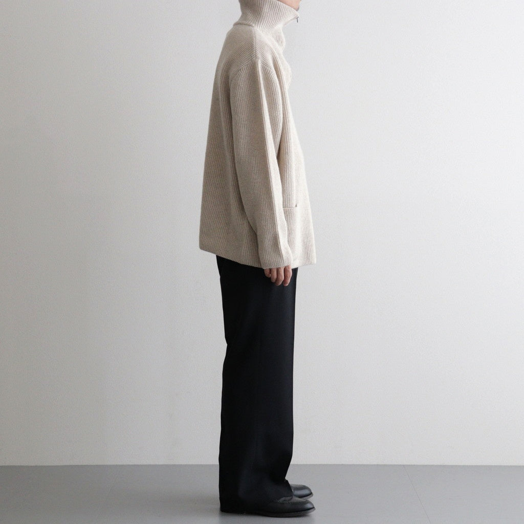 Yak×Ca/Wool Half Zip #White Mix [NEP-AW2524W]