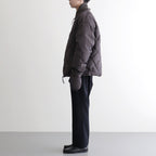 HIGH-COUNT SILK MITTEN PUFF JACKET #WHISKY [252OJ-JK13]