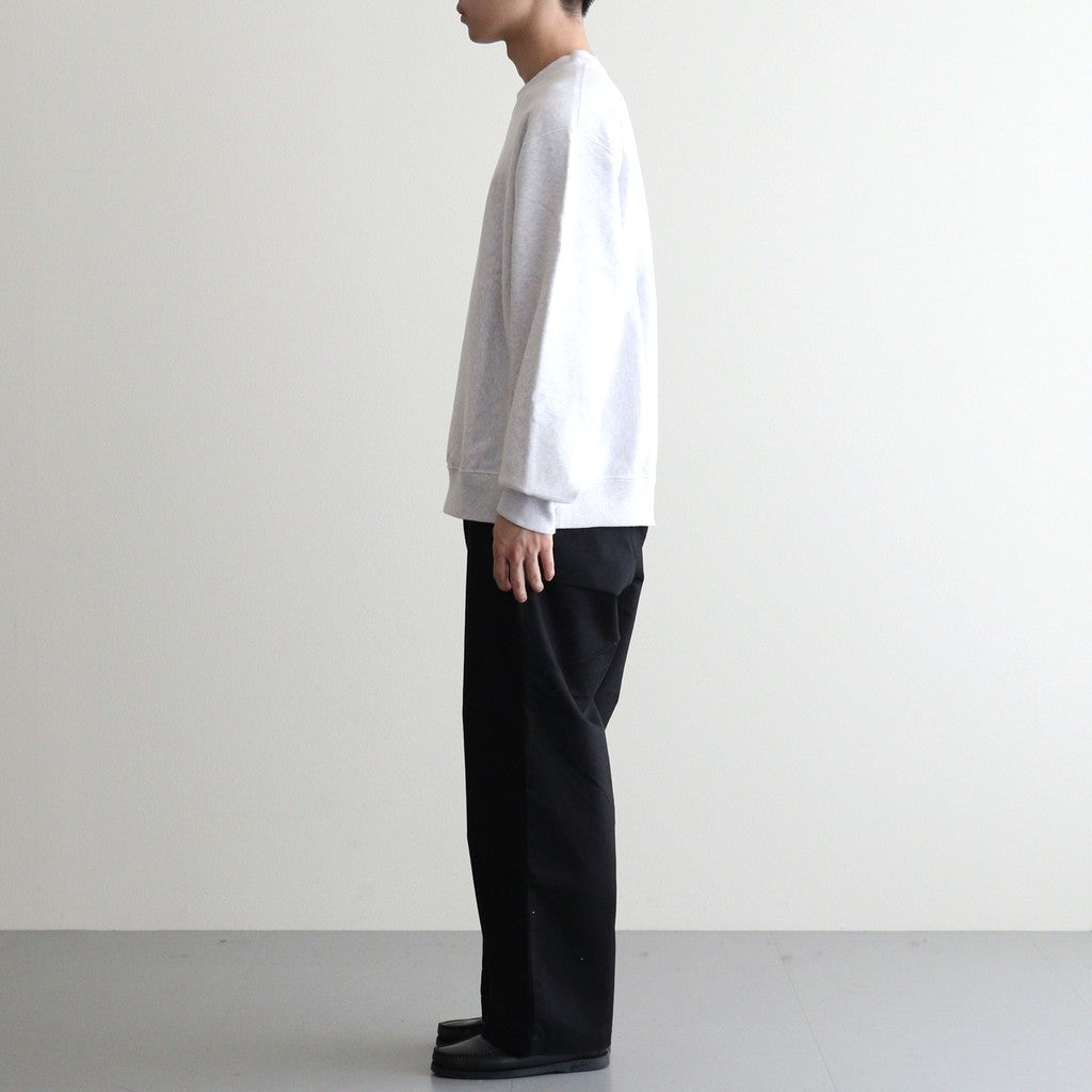 Soft&Hard Sweat Crew-Neck P/O #HeatherWhite [bROOTS24F21F25]