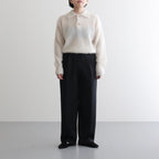 PURE MOHAIR SHAGGY POLO #IVORY [BN-25FL-053]