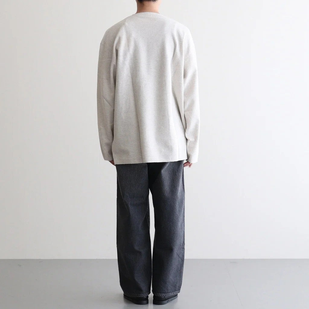 Rough&Smooth Thermal Over-neck L/S #HeatherOatmeal [bROOTS24F30F26]