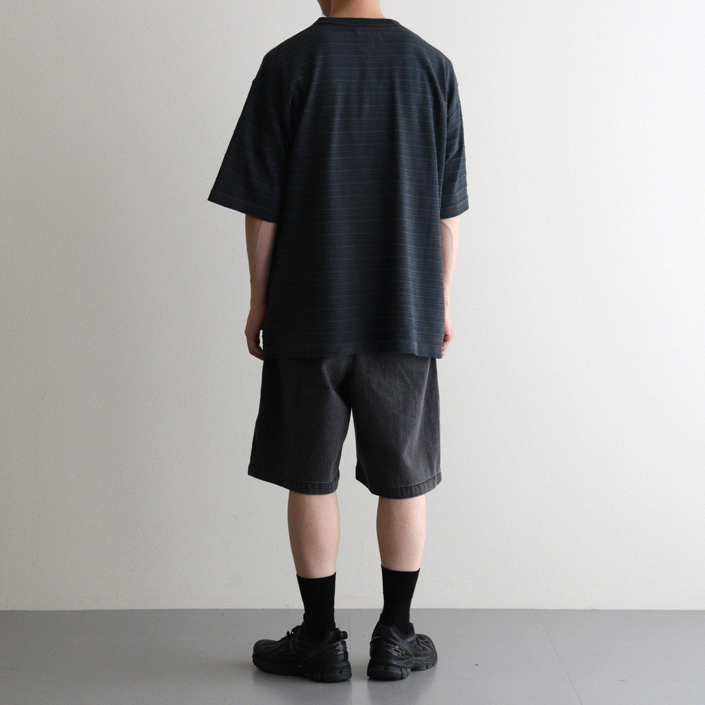 Garment Dyed Jacquard Field Tee #Asphalt Gray [N26SH039]