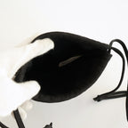 DRAWSTRING BAG #BLACK [BG-32-C-NUBCK-4]