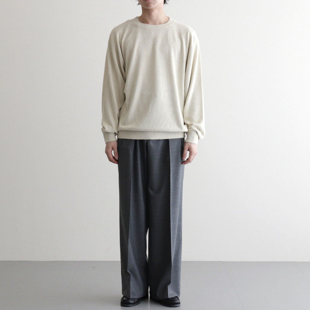REVIVAL SILK CREW NECK #IVORY [BN-26SM-041]