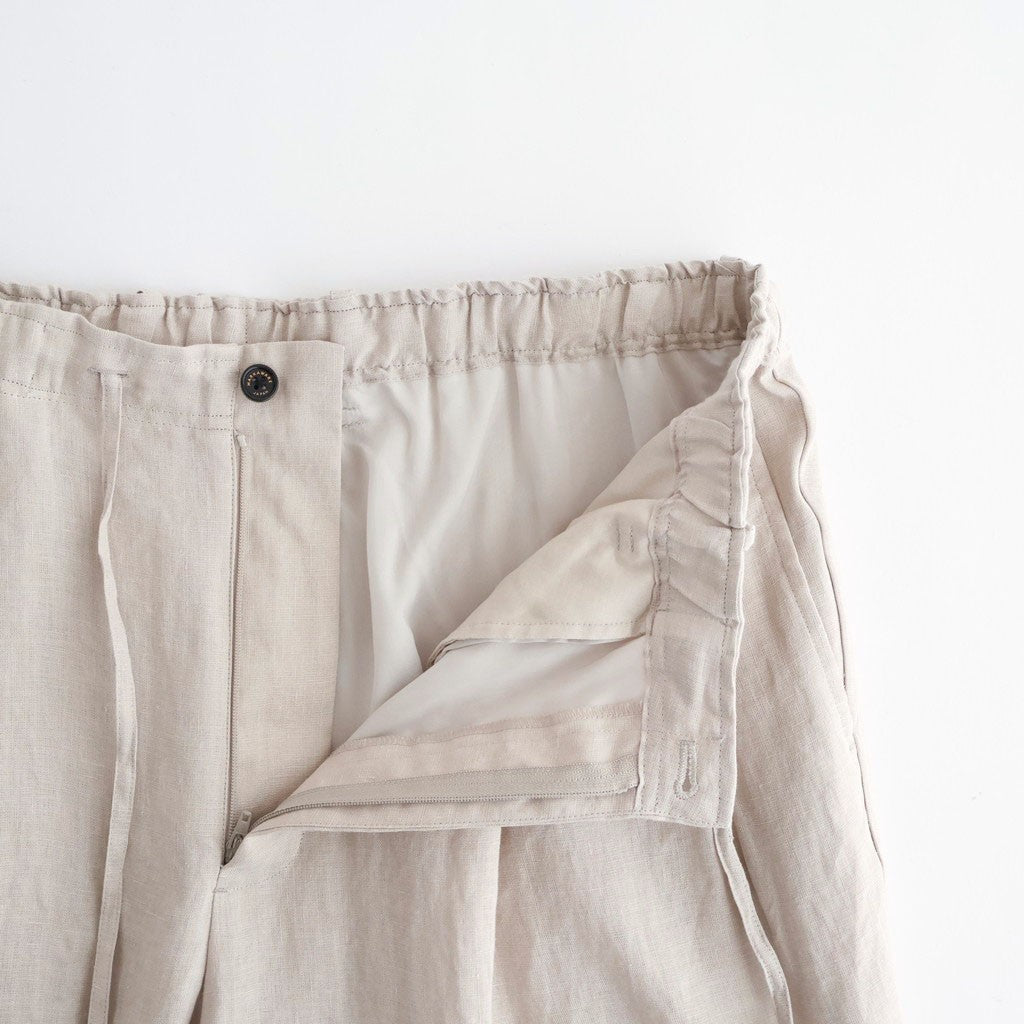 DOUBLE PLEATED EASY TROUSERS #TAUPE [A26A22PT02C]