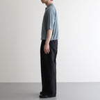 W/Li 2tuck Wide Tapered Trousers #BLACK [NEP-SS2503M]