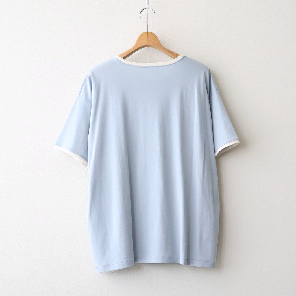 PIMA MOKLODI RINGER TEE #BLUE× WHITE [26S-BIS-CS61]