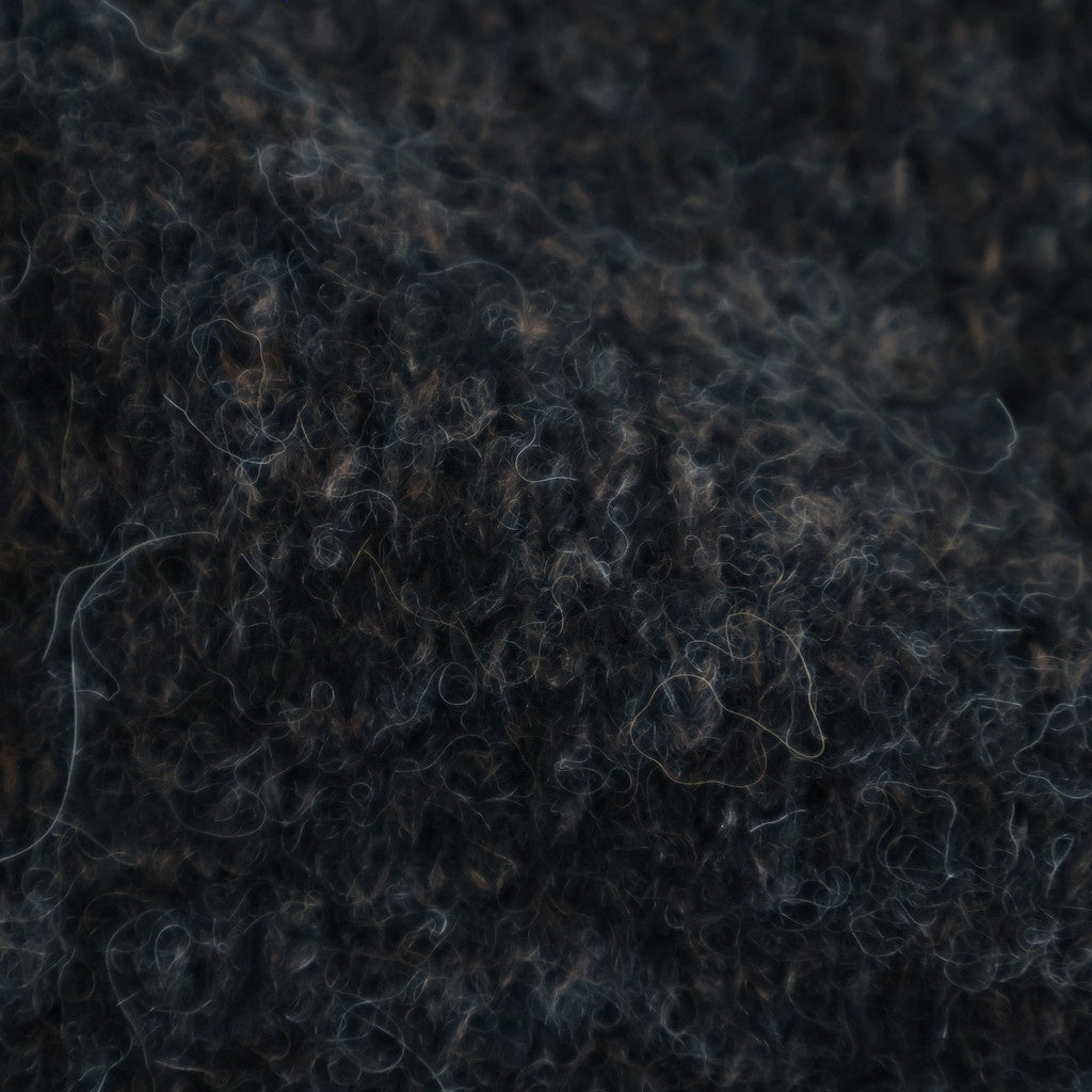 Baby Alpaca Knit P/O #MelangeDarkBrown [BHS25F013]