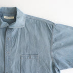 CAMP COLLAR MARINE SHIRTS #INDIGO [251OJ-SH11]