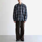 Flannel PALAKA Check Shirt #Navy [S25FG016]