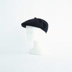ANGORA WOOL HUNTHING CAP - GENTLEMAN #BLACK [X01007]