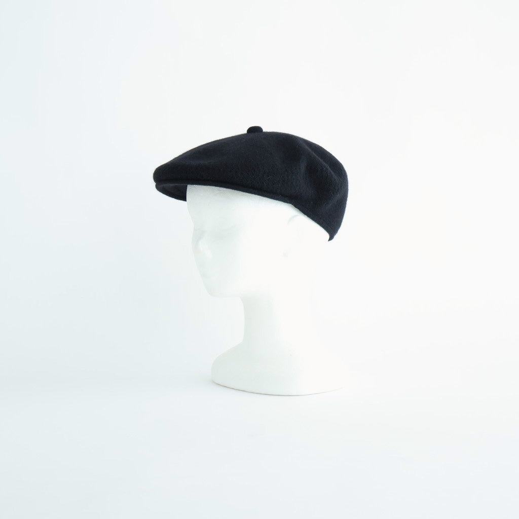 ANGORA WOOL HUNTHING CAP - GENTLEMAN #BLACK [X01007]