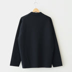 32G SMOOTH WOOL POLO HALF ZIP #BLACK [BN-25FM-021]