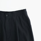 Wool Cupro Easy Wide Trousers #Black [NEP-SS2606]