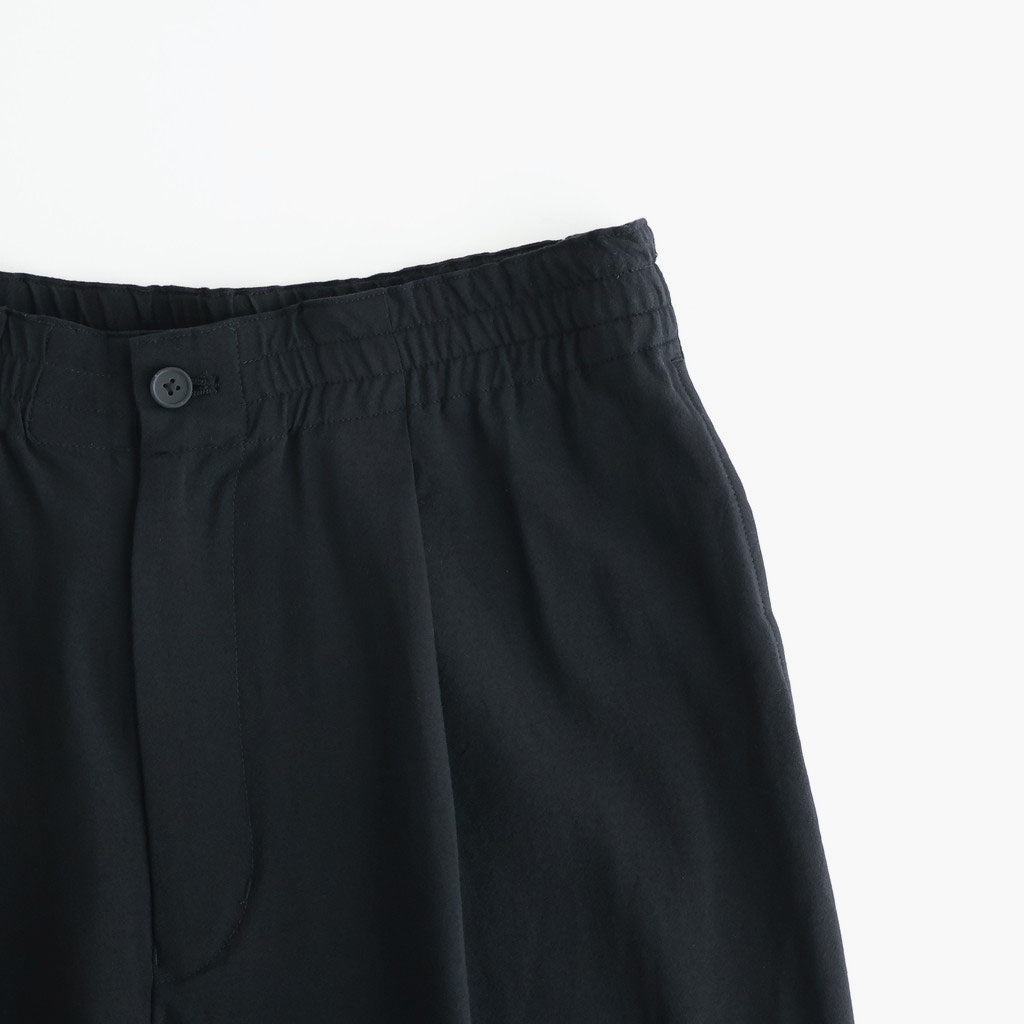 Wool Cupro Easy Wide Trousers #Black [NEP-SS2606]