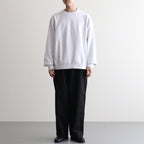 Soft&Hard Sweat Crew-Neck P/O #HeatherWhite [bROOTS24F21F25]