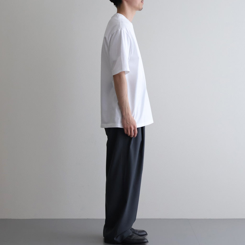 DOUBLE PLEATED EASY TROUSERS #CHARCOAL [A26A15PT02C]