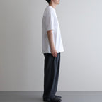 DOUBLE PLEATED EASY TROUSERS #CHARCOAL [A26A15PT02C]